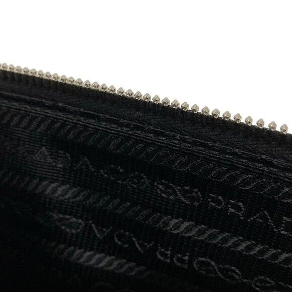 Auth PRADA - 2NE054 Black Saffiano Leather Clutch Bag - Picture 15 of 16